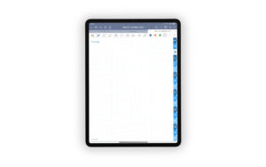 Produktgalleriebild fuer Shop Bullet Journal mit Register blau fuer iPad 11.0 Future-Log gepunktet mit Kopfzeile
